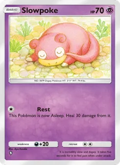 Pokémon-Karte Slowpoke 073/161