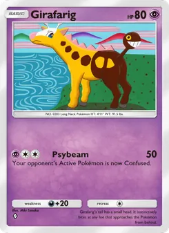 Pokémon-Karte Girafarig 087/161
