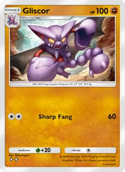 Pokémon-Karte Gliscor 095/161