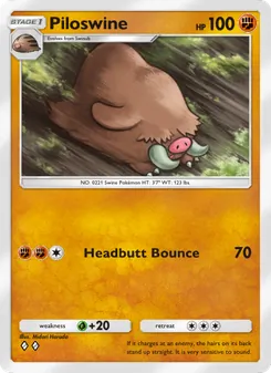 Pokémon-Karte Piloswine 097/161
