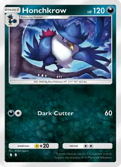 Pokémon-Karte Honchkrow 114/161