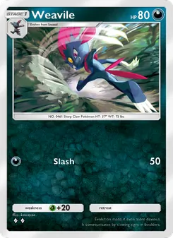 Pokémon-Karte Weavile 116/161