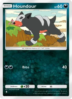 Pokémon-Karte Houndour 117/161