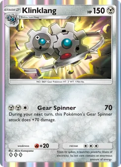 Pokémon-Karte Klinklang 128/161