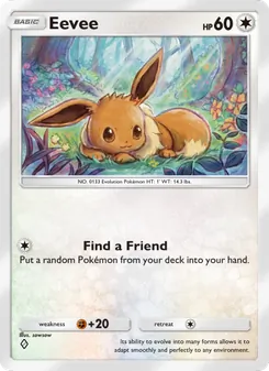 Pokémon-Karte Eevee 134/161