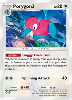 Pokémon-Karte Porygon2 136/161