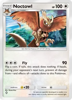 Pokémon-Karte Noctowl 141/161