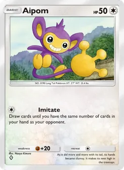 Pokémon-Karte Aipom 142/161