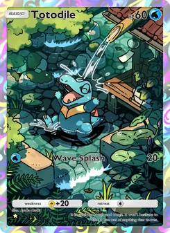 Pokémon-Karte Totodile 167/161