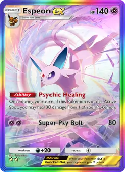 Pokémon-Karte Espeon ex 205/161