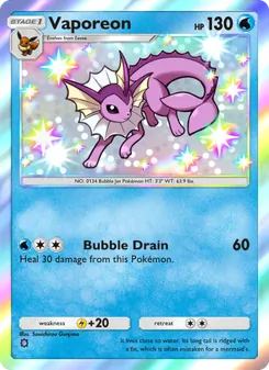 Pokémon-Karte Vaporeon 216/161