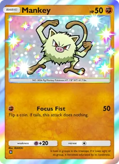 Pokémon-Karte Mankey 221/161