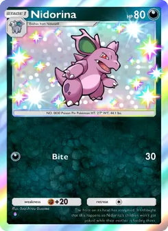 Pokémon-Karte Nidorina 224/161
