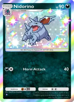 Pokémon-Karte Nidorino 227/161