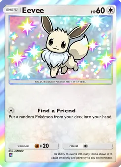 Pokémon-Karte Eevee 231/161