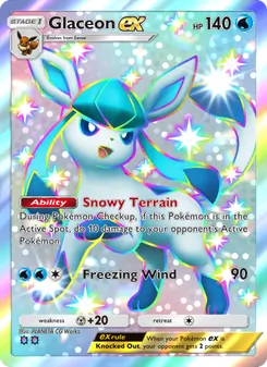 Pokémon-Karte Glaceon ex 235/161