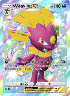 Pokémon-Karte Weavile ex 238/161