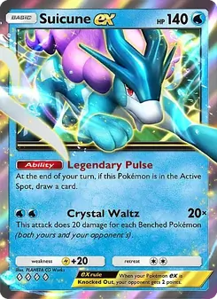 Pokémon-Karte Suicune ex 020/071
