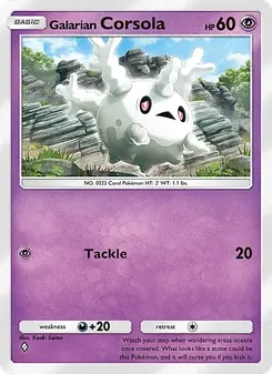Pokémon-Karte Galarian Corsola 034/071