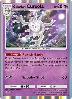 Pokémon-Karte Galarian Cursola 035/071