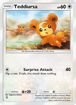 Pokémon-Karte Teddiursa 060/071
