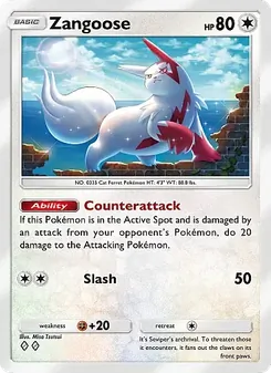 Pokémon-Karte Zangoose 065/071