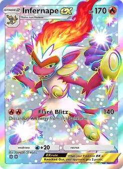 Pokémon-Karte Infernape ex 101/071