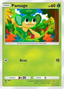 Pokémon-Karte Pansage 013/226