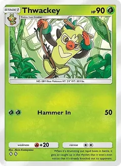 Pokémon-Karte Thwackey 026/226