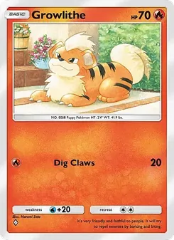 Pokémon-Karte Growlithe 028/226