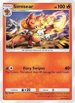 Pokémon-Karte Simisear 038/226