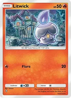 Pokémon-Karte Litwick 041/226