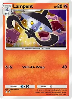 Pokémon-Karte Lampent 042/226