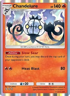 Pokémon-Karte Chandelure 043/226