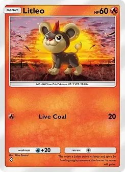 Pokémon-Karte Litleo 045/226