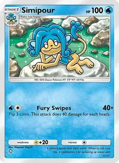 Pokémon-Karte Simipour 062/226