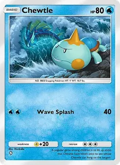 Pokémon-Karte Chewtle 076/226