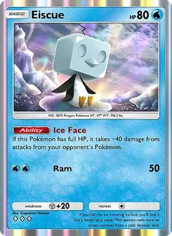 Pokémon-Karte Eiscue 080/226