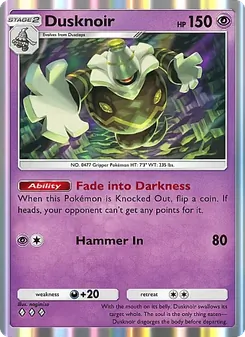 Pokémon-Karte Dusknoir 105/226