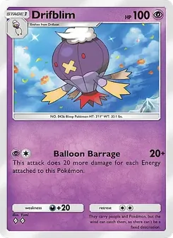 Pokémon-Karte Drifblim 108/226