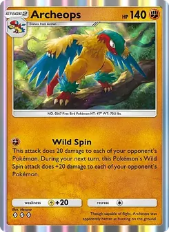 Pokémon-Karte Archeops 134/226