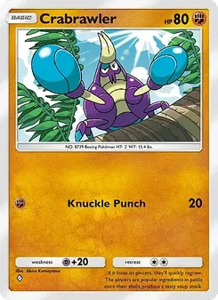 Pokémon-Karte Crabrawler 139/226