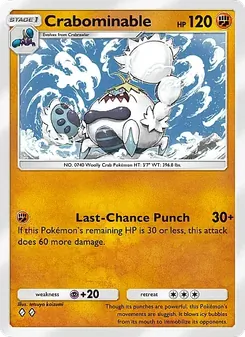 Pokémon-Karte Crabominable 140/226