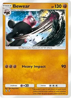 Pokémon-Karte Bewear 142/226