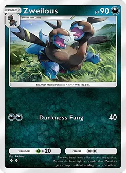 Pokémon-Karte Zweilous 156/226