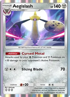 Pokémon-Karte Aegislash 172/226