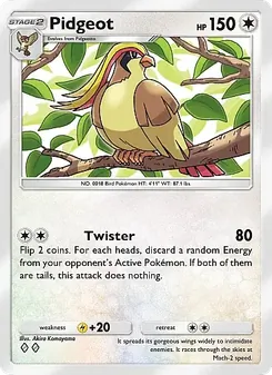 Pokémon-Karte Pidgeot 182/226