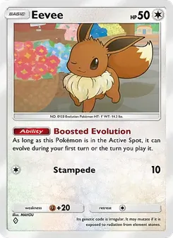 Pokémon-Karte Eevee 184/226
