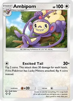 Pokémon-Karte Ambipom 186/226
