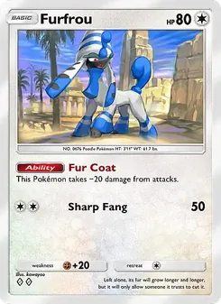 Pokémon-Karte Furfrou 208/226